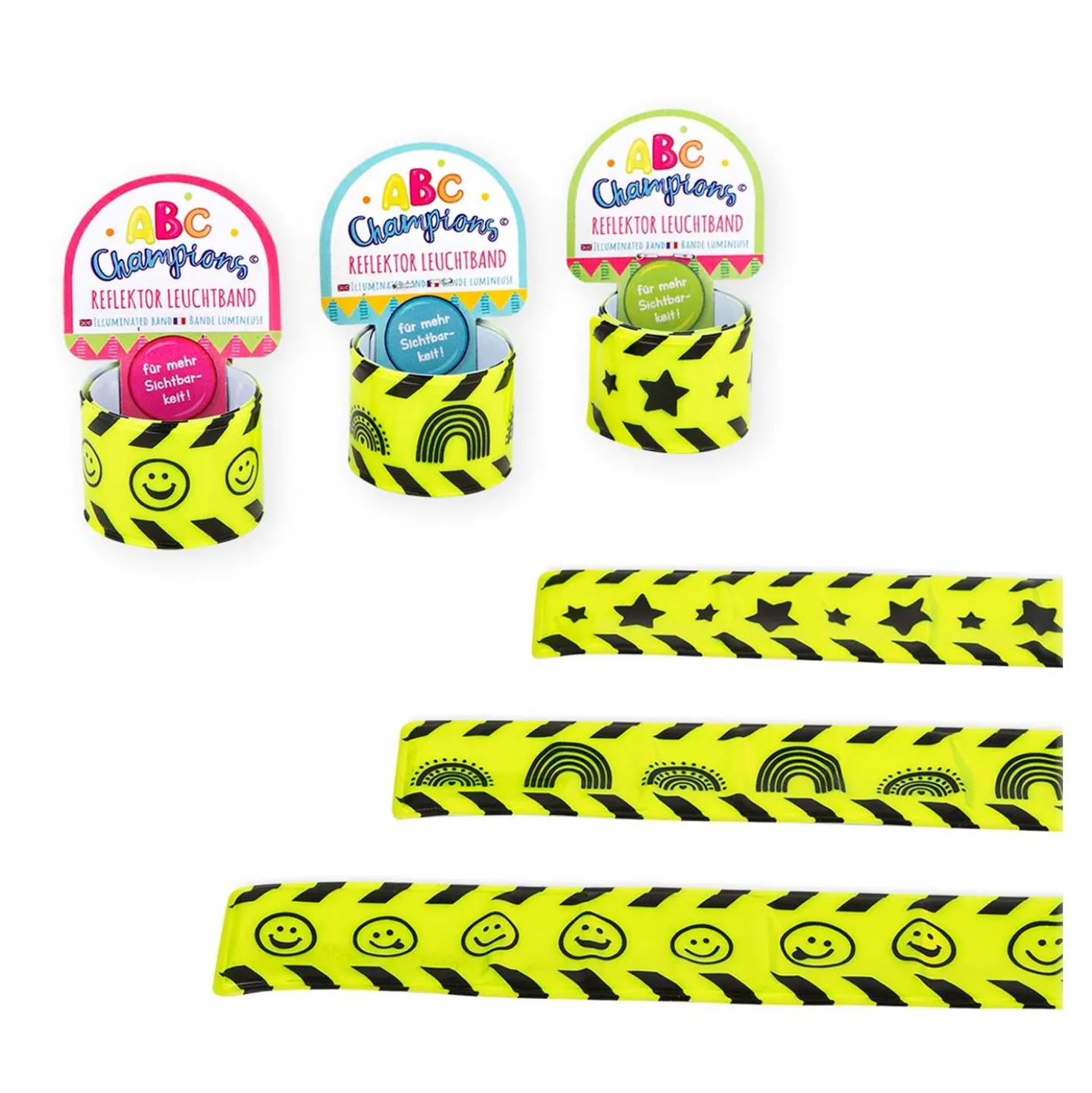 ABC Champions Lineal Snap Armband reflektierend