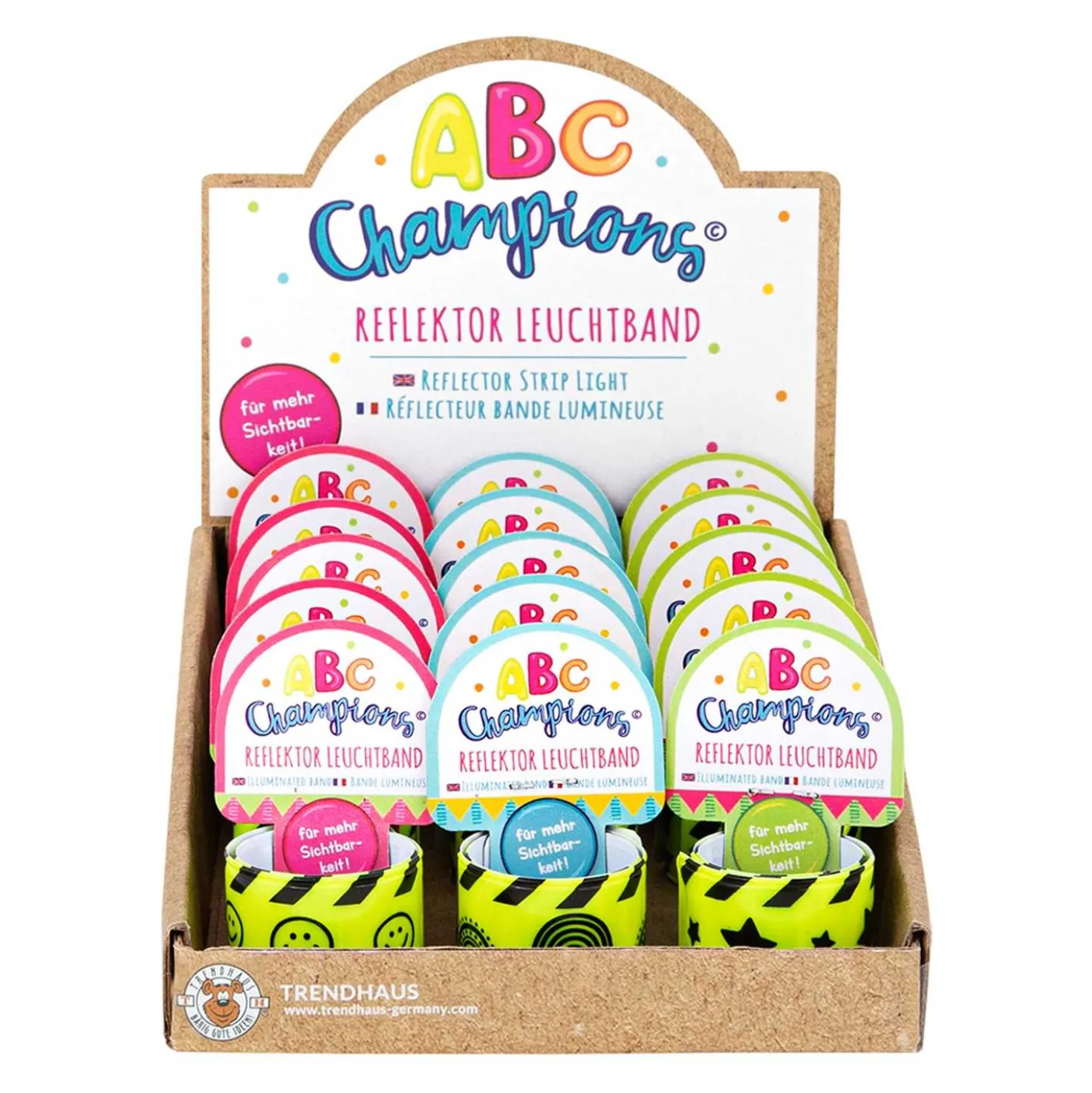 ABC Champions Lineal Snap Armband reflektierend