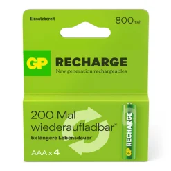 Akku AAA 800 mAh, 4 Stück