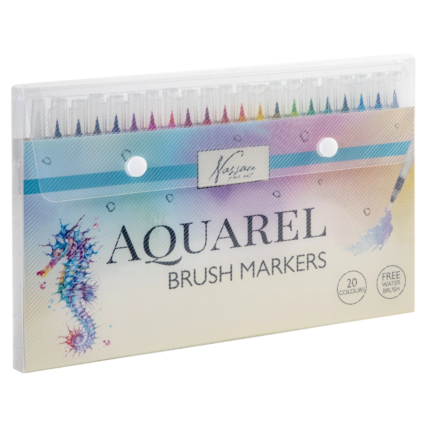 Aquarellstift mit Wasserstift, 20 Stück