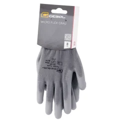 Arbeitshandschuh Größe 8, Nano Flex, grau