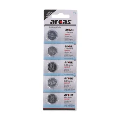 Arcas Batterie Lithium CR2025, 5 Stück