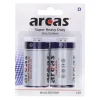 Arcas Zink-Kohle Mono-Batterien R20, 2 Stück