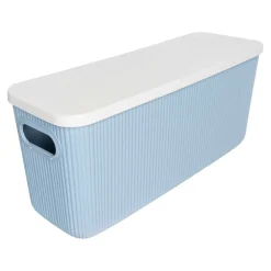 Aufbewahrungsbox mit Deckel 6,6l Serie Alythia Blau