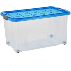 Aufbewahrungsbox mit Deckel und Rollen, 55 l