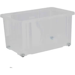 Aufbewahrungsbox mit Deckel und Rollen, 55 l