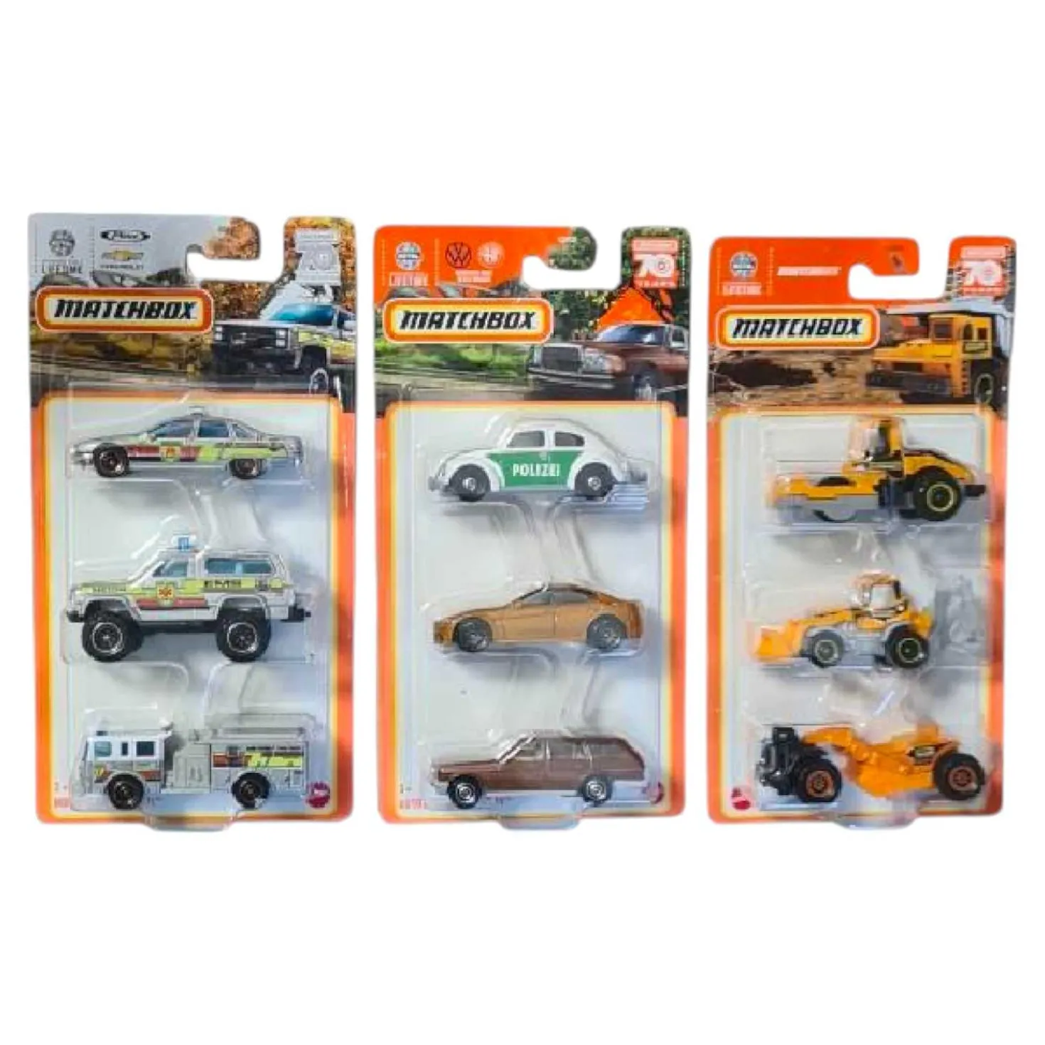 Auto Matchbox 1:64, 3 Stück