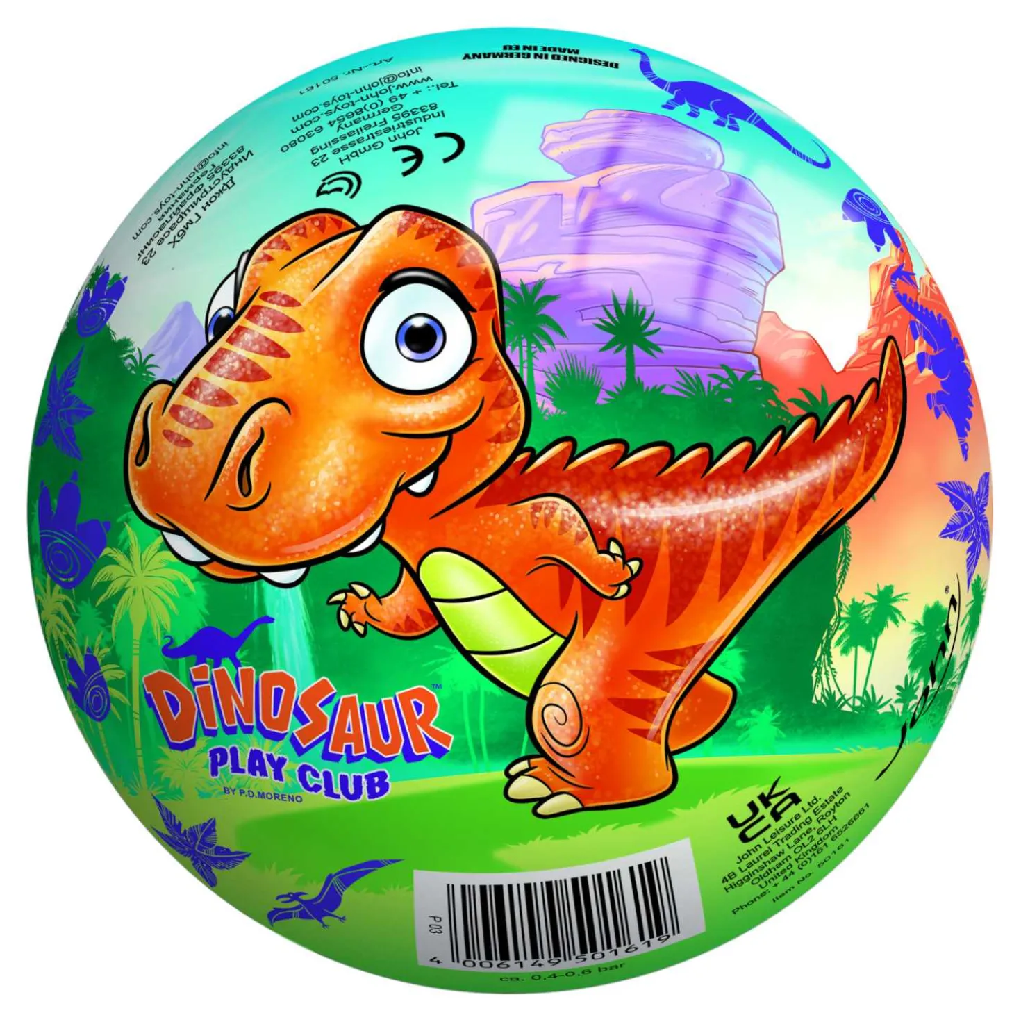 Ball aufgeblasen, 13 cm