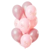Ballon-Set Happy Birthday Lush Blush, 33 cm, 12 Stück