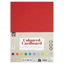 Bastelkarton A4 10 Farben, 100 Blatt