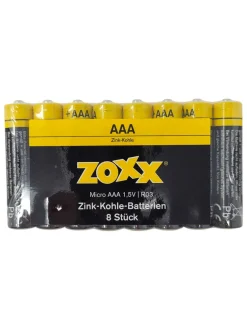 Batterie AAA/R3 Zinkkohle, 8 Stück