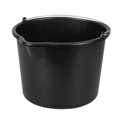 Baueimer, schwarz, 12 l