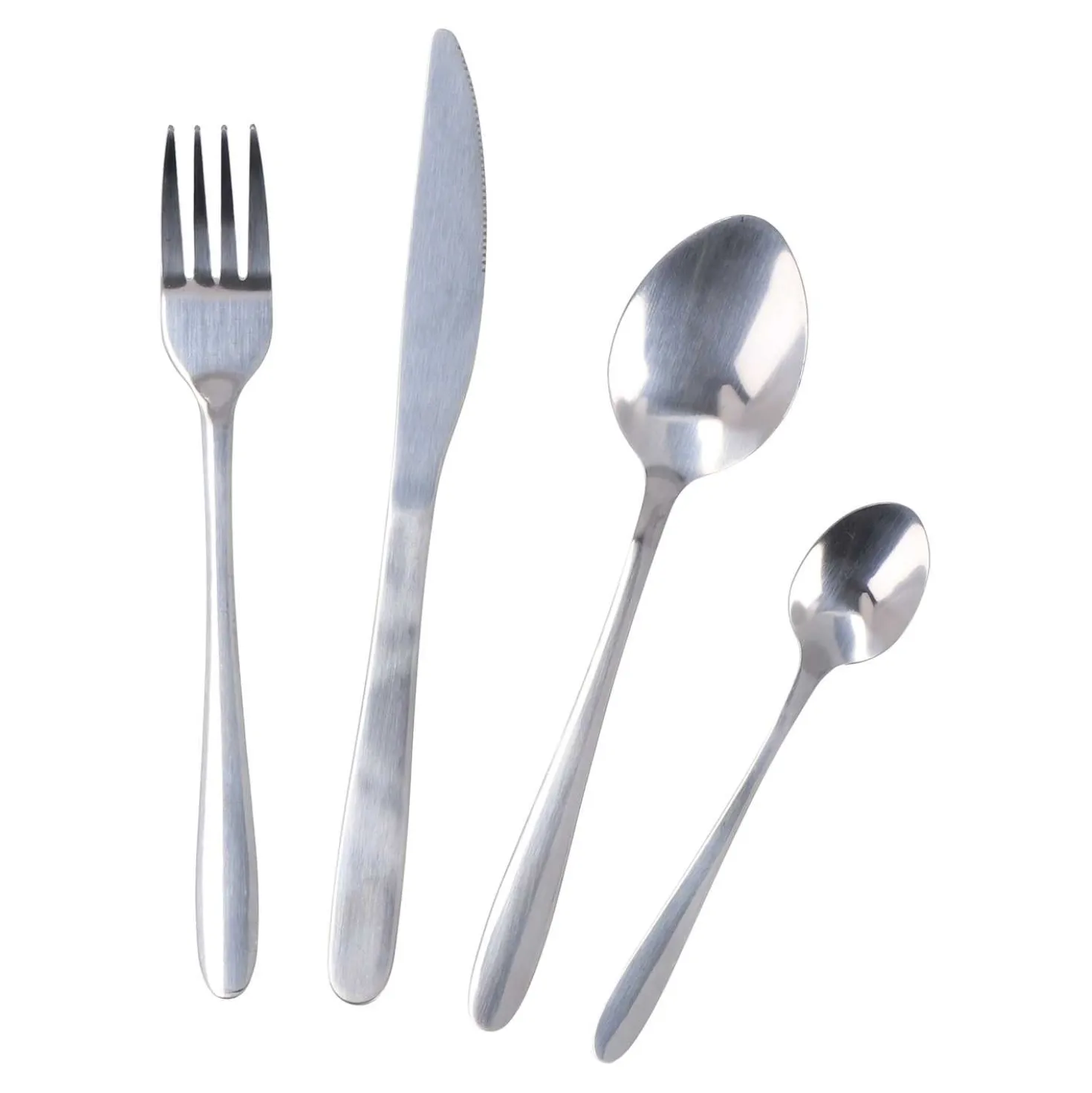 Besteckset Edelstahl, 16-teilig