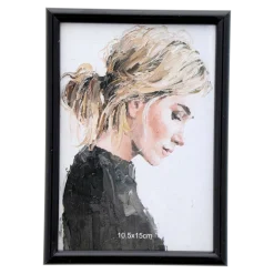 Bilderrahmen, schwarz, 10,5 x 15 cm