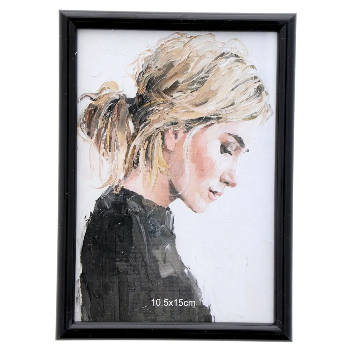 Bilderrahmen, schwarz, 10,5 x 15 cm