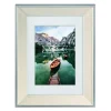 Bilderrahmen 10x15 Kunststoff Sierra Holz-Optik, weiß