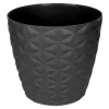 Blumentopf Crystal matt, anthrazit, Ø = 16 cm