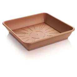Blumenuntersetzer Quattro, terracotta, 20 x 20 cm
