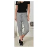 Damen Caprihose g S-XL und schwarz, grau