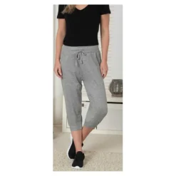 Damen Caprihose g S-XL und schwarz, grau