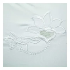 Damen Slip Microfaser mit Stickerei, weiß, 2 Stück