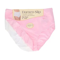 Damen Slip Microfaser Pastellfarben, 2 Stück