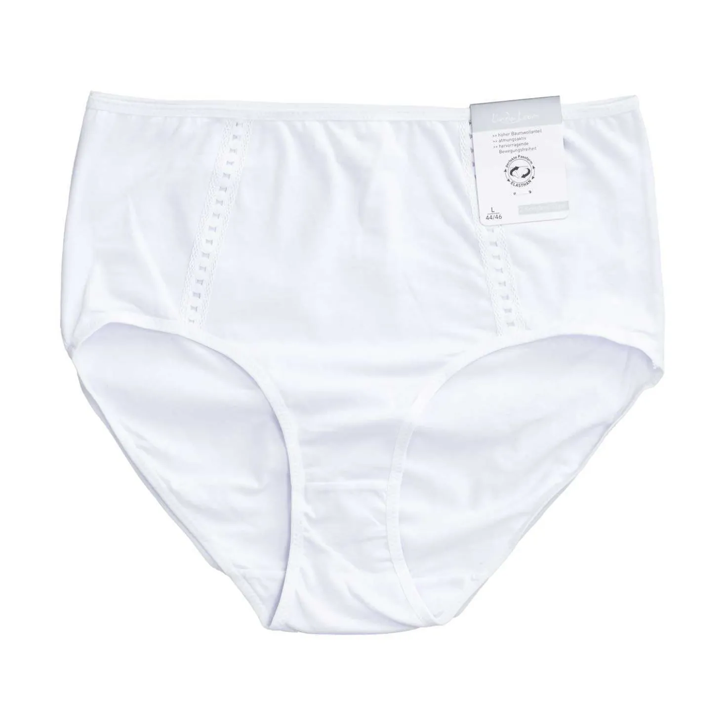 Damen-Taillenslip Janine, weiß, Größe 40-52, 2 Stück