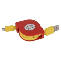 Daten/-Ladekabel USB/Light 1 m Maßband