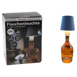 Deko Flaschenlicht, schwarz, 13 x 10 cm