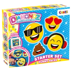 Diamond Painting Funny Faces, 15 x 15 cm