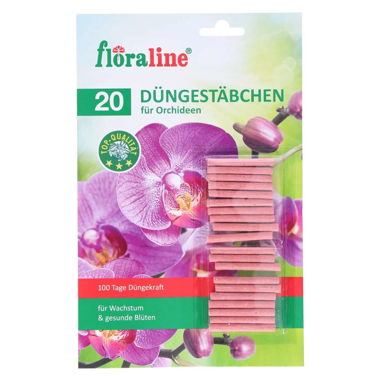 Düngestäbchen für Orchideen, 20 Stück