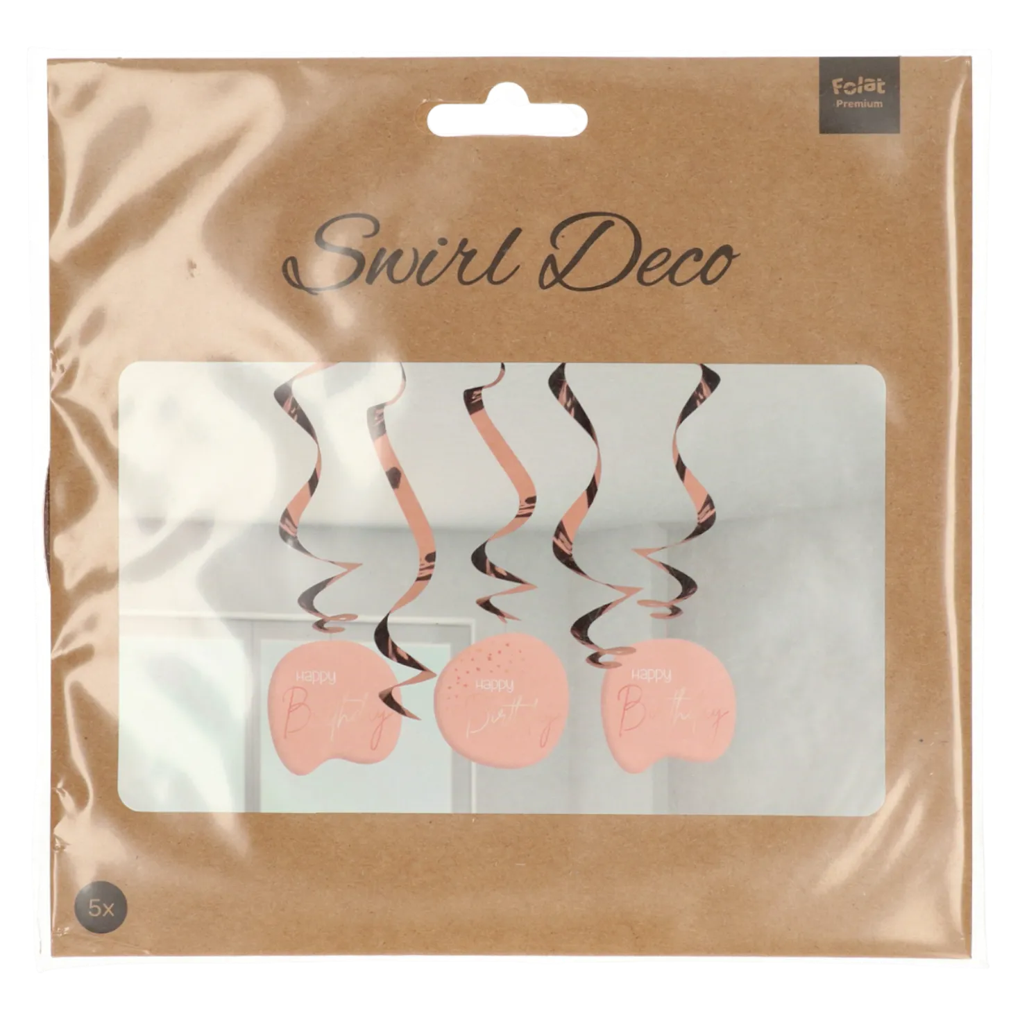Drehgirlande Happy Birthday Lush Blush, 75 x 14 cm