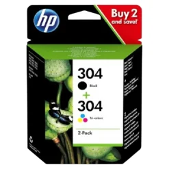 Druckerpatrone-Set HP304 &farbig, schwarz