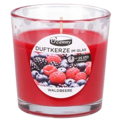 Duftkerze im Glas Waldbeere Höhe 7,5 cm