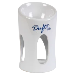Duftlampe Keramik, weiß, 12 x 7 cm