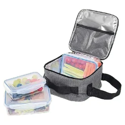 EASYmaxx Kühltasche mit 3 Boxen, grau, 7 l