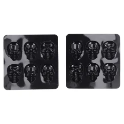 Eiswürfelform Totenkopf Silikon, 2 Stück