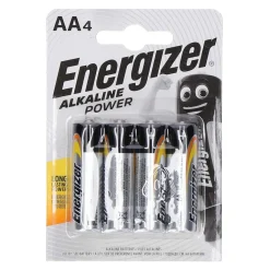 ENERGIZER Batterie Alkaline AA/R6, 4 Stück