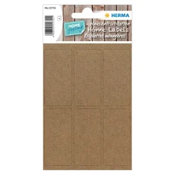 Etiketten Silphie braun, 25 x 40, 32 Stück