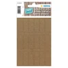 Etiketten Silphie braun, 12 x 34, 72 Stück