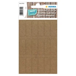 Etiketten Silphie braun, 12 x 34, 72 Stück