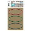 Etiketten Silphie braun, 76 x 35, 12 Stück