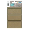 Etiketten Silphie braun, 82 x 36, 12 Stück