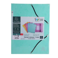 Exacompta Sammelmappe A4 Aquarell mit 3 klappen