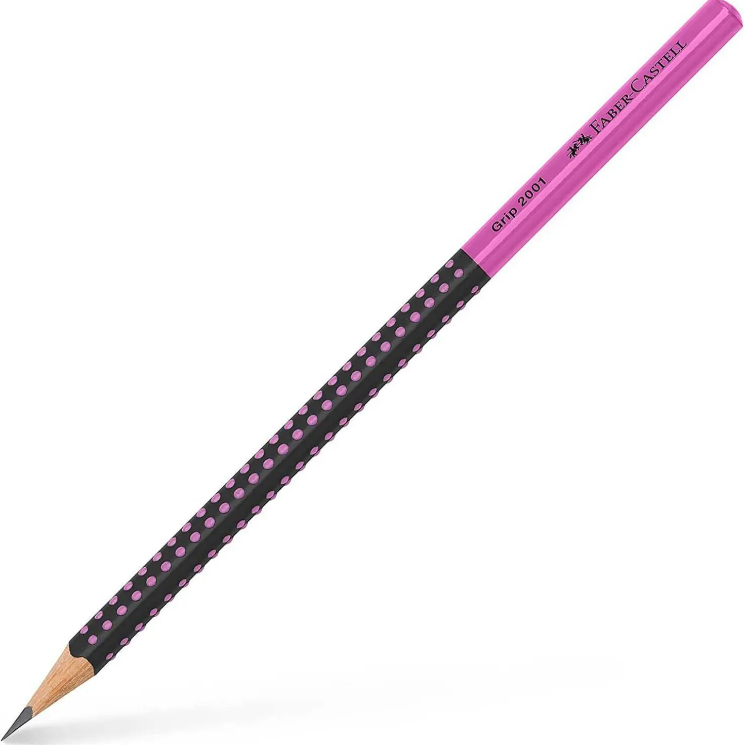 Faber Castell Bleistift Grip 2001 HB Two Tone sw/, pink