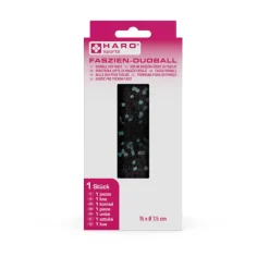 Faszien Duoball 15 x 7,5 cm -mint, schwarz