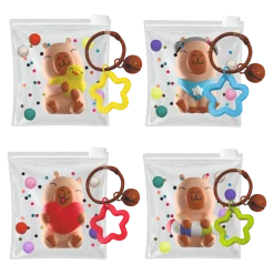 Figur Squishy Capybara mit Clip