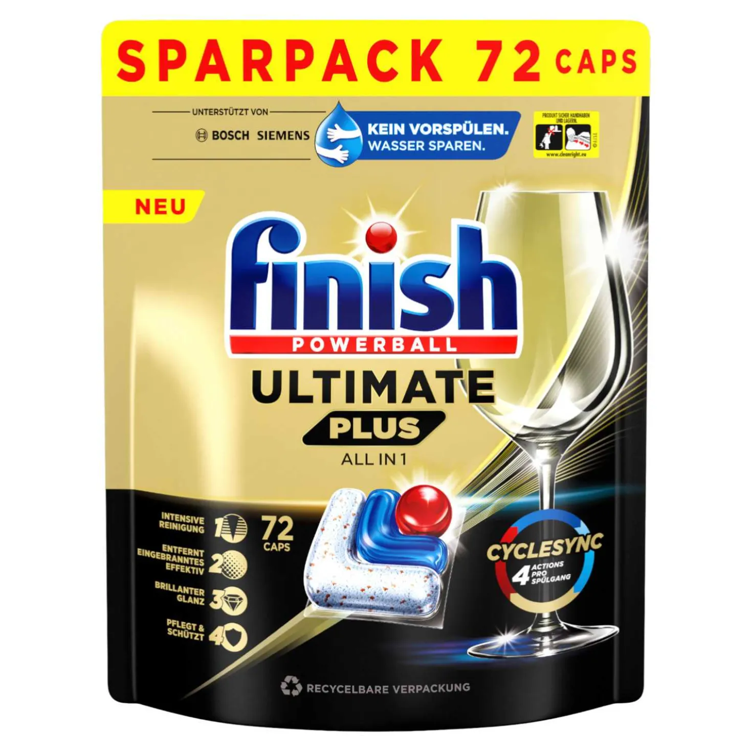 Finish Ultimate Plus Dishwasher Caps