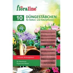 Floraline Balkon-/Kübelpflanze Düngestäbchen, 10 Stück