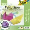 Folia ® Faltblätter, 20 x 20 cm, farbig, 100 Blatt